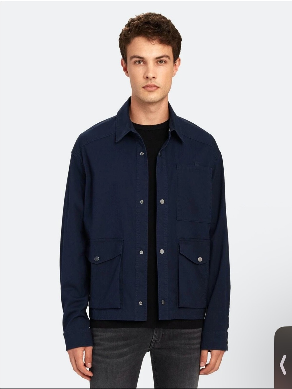 ATM Anthony Thomas Melillo Navy Lightweight Shirt Jacket